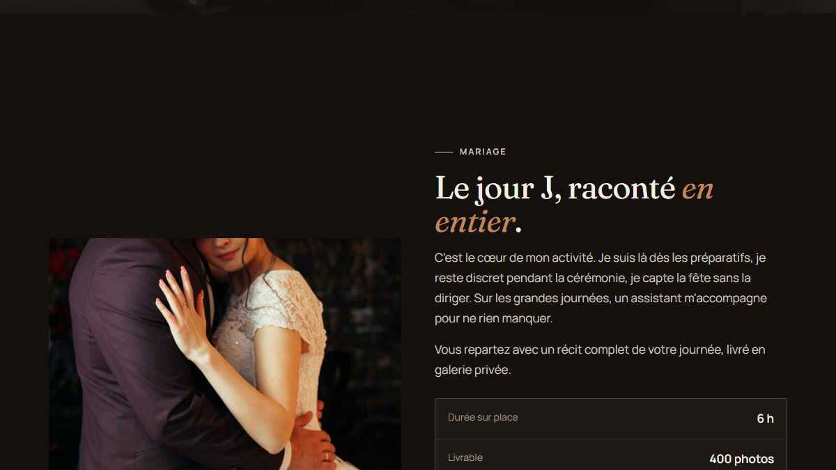 Page services du Studio Photo Concept 44
